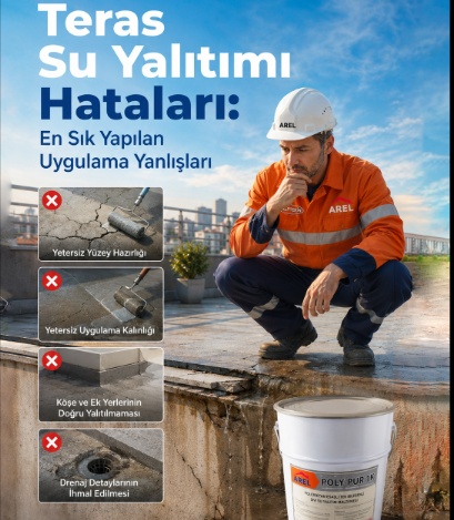Teras Su Yalıtımı Hataları: En Sık Yapılan Uygulama Yanlışları