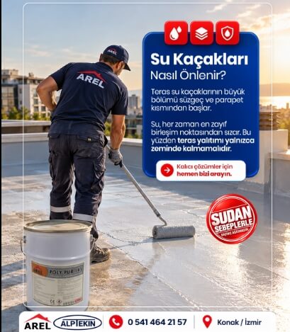 İzmir Teras Su Yalıtımı: Süzgeç ve Parapet Kaynaklı Su Kaçakları Nasıl Önlenir?